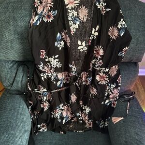 Lulu's flower print wrap dress